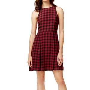 Sanctuary Black/Red Plaid Dress XS NWT